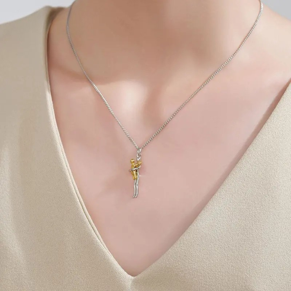 Mommy and Me Hug Necklace