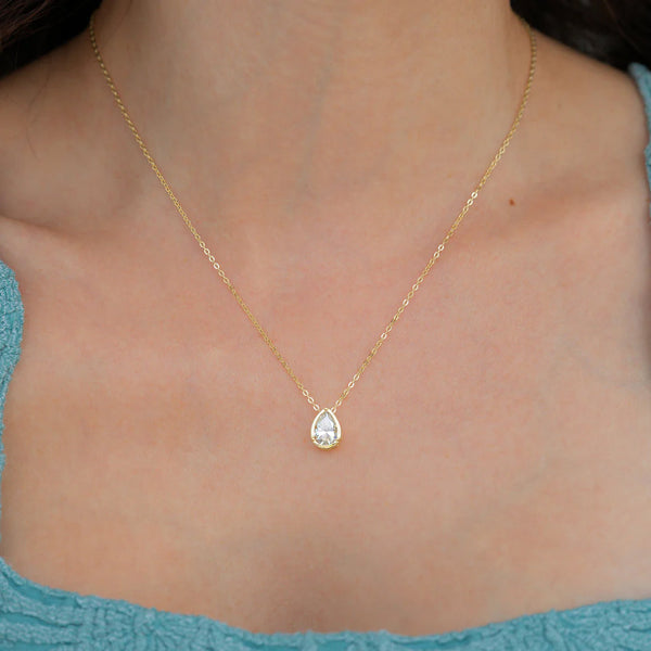 Diamond Teardrop Necklace