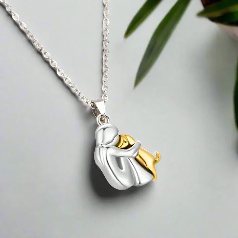 Hug Pendant Necklace - A Heartfelt Embrace You Can Wear