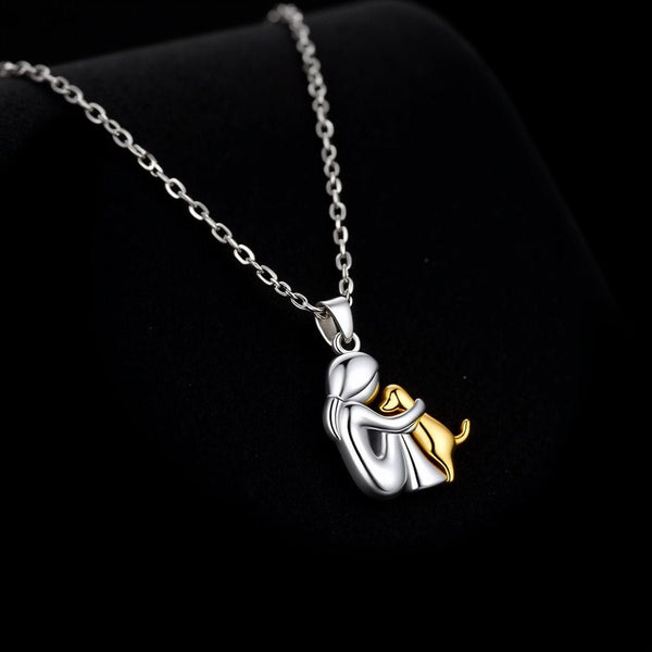 Hug Pendant Necklace Set with Free Earrings - Limited-Time Bonus Offer