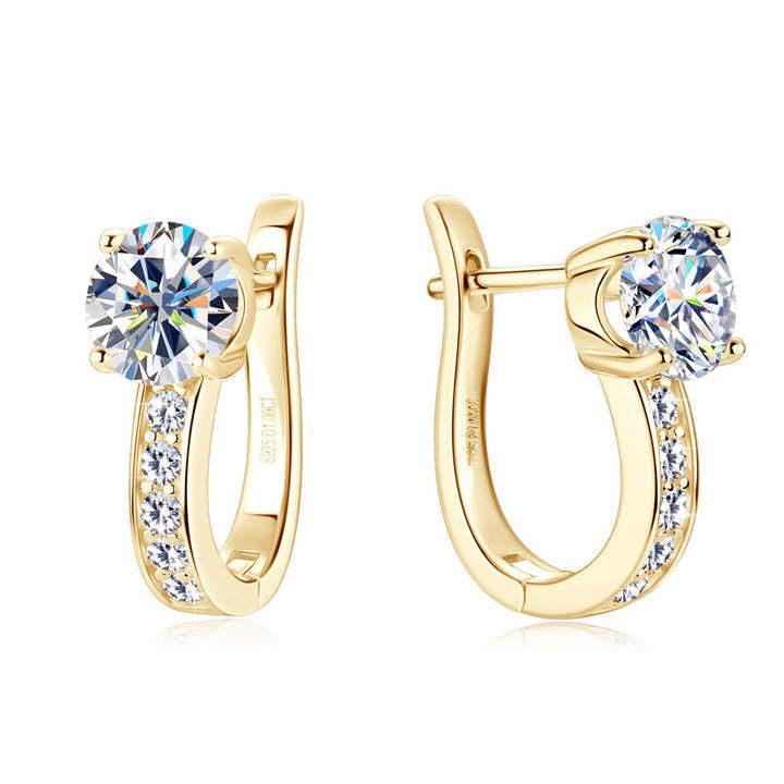 Gold Huggie Earrings - Sleek Minimal Hoops