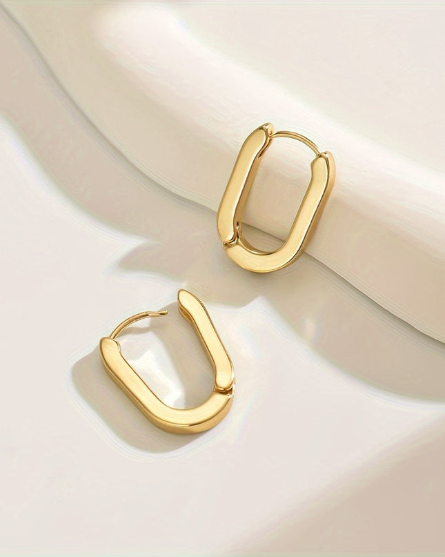Sophisticated Geometric Hoop Earrings