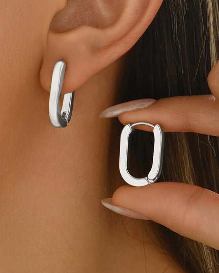Sophisticated Geometric Hoop Earrings