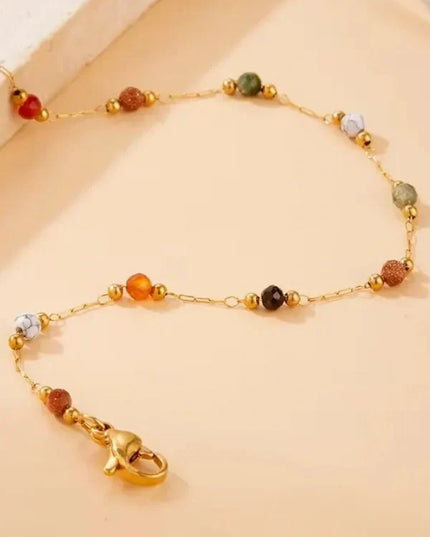 Minerva Rainbow Beaded Bracelet — jewelry gift detail view 3 | Dear Given