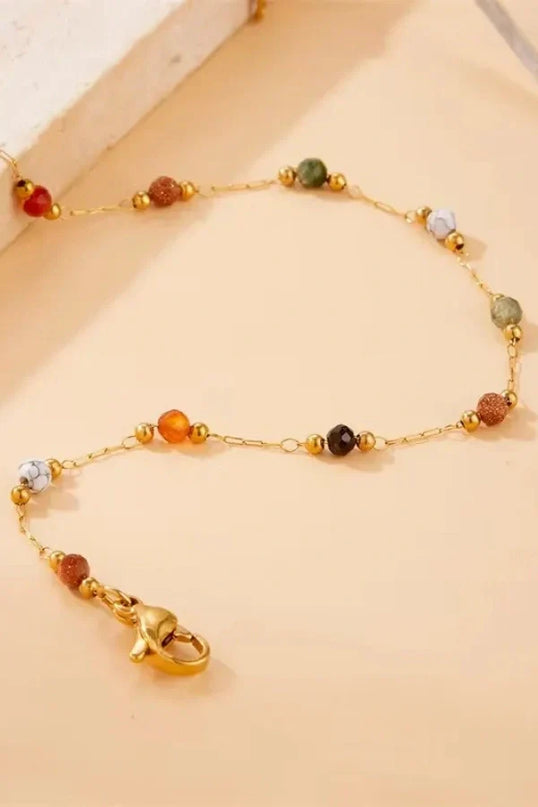 Minerva Rainbow Beaded Bracelet — jewelry gift detail view 3 | Dear Given