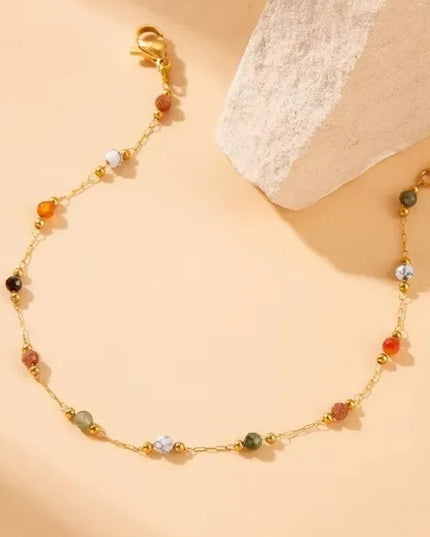 Minerva Rainbow Beaded Bracelet — jewelry gift detail view 4 | Dear Given