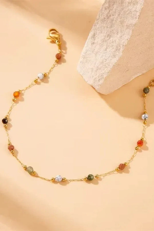 Minerva Rainbow Beaded Bracelet — jewelry gift detail view 4 | Dear Given