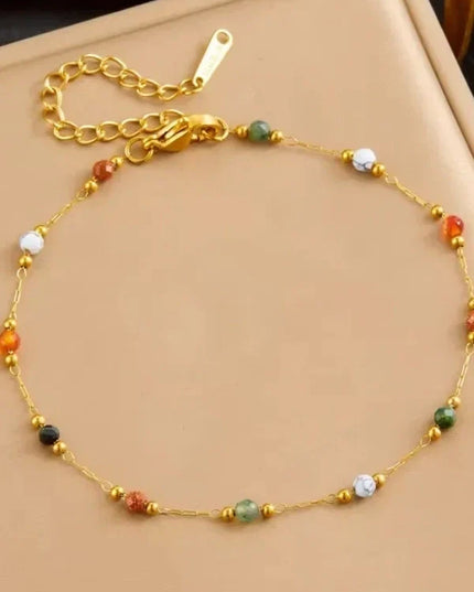 Minerva Rainbow Beaded Bracelet — jewelry gift detail view 5 | Dear Given