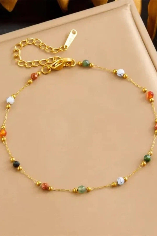 Minerva Rainbow Beaded Bracelet — jewelry gift detail view 5 | Dear Given
