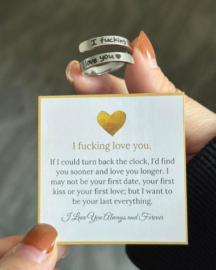I Fvcking Love you Ring - Gift Jewelry | Dear Given