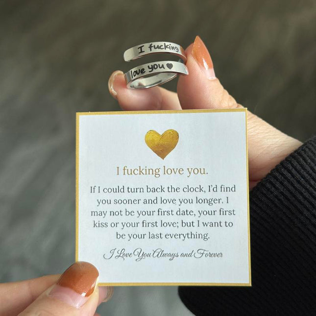 I Fvcking Love you Ring - Gift Jewelry | Dear Given
