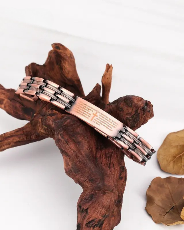 Copper Cross Bracelet - Meaningful Gift Jewelry | Dear Given