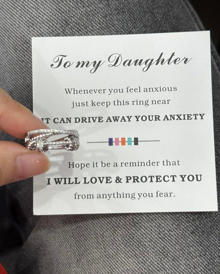 To My Daughter - Fidget Ring - Meaningful Gift Jewelry | Dear Given