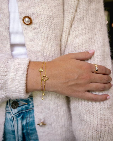 Matching Hearts Bracelet - Gift Jewelry | Dear Given