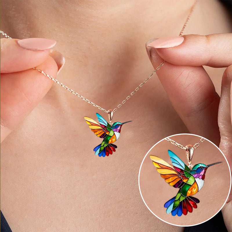 Stunning Hummingbird Necklace with Free Bonus Earrings — Limited Time Offer