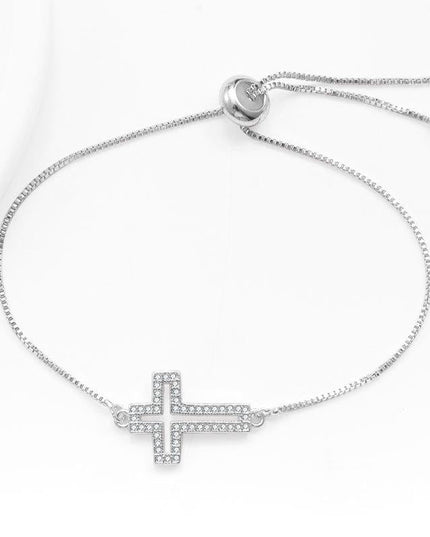 Hollowed Out Cross Bracelet - Gift Jewelry | Dear Given
