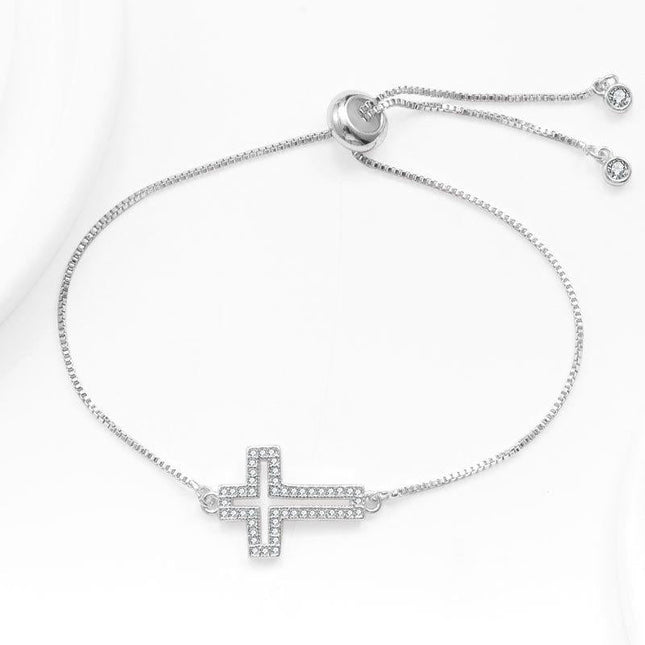 Hollowed Out Cross Bracelet - Gift Jewelry | Dear Given