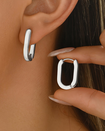 Sophisticated Geometric Hoop Earrings