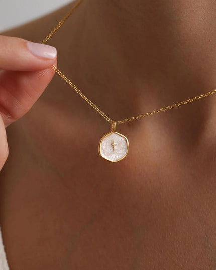Golden Cross Pendant - Meaningful Gift Jewelry | Dear Given