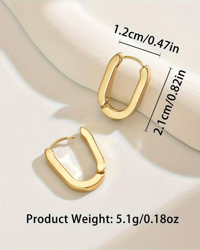Sophisticated Geometric Hoop Earrings