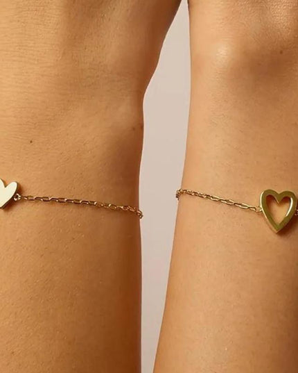 Matching Hearts Bracelet - Gift Jewelry | Dear Given