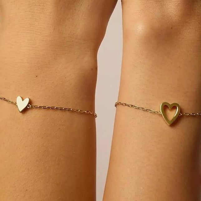 Matching Hearts Bracelet - Gift Jewelry | Dear Given