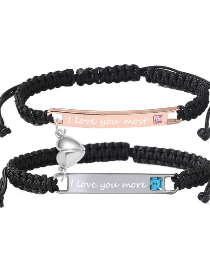 Magnetic Hearts Couples Bracelet - Gift Jewelry | Dear Given