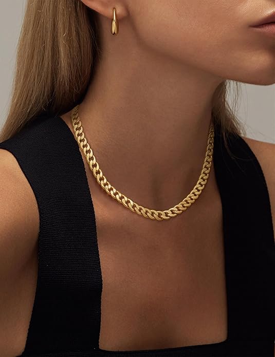Cavarov | Thick Cuban Link Gold Necklace - Bold, Premium Statement Piece