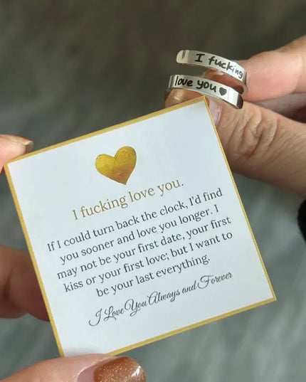 I Fvcking Love you Ring - Gift Jewelry | Dear Given