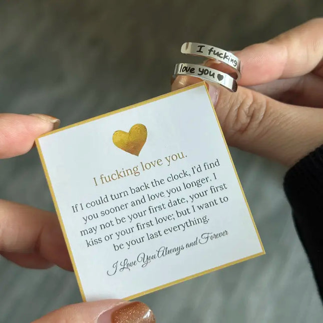 I Fvcking Love you Ring - Gift Jewelry | Dear Given