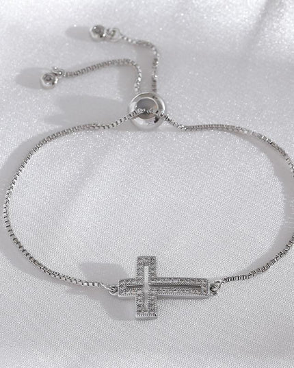 Hollowed Out Cross Bracelet - Gift Jewelry | Dear Given