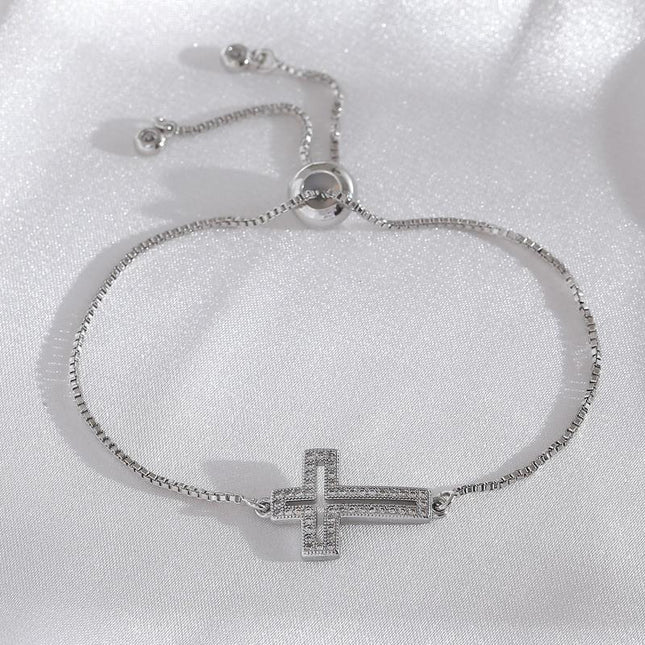 Hollowed Out Cross Bracelet - Gift Jewelry | Dear Given