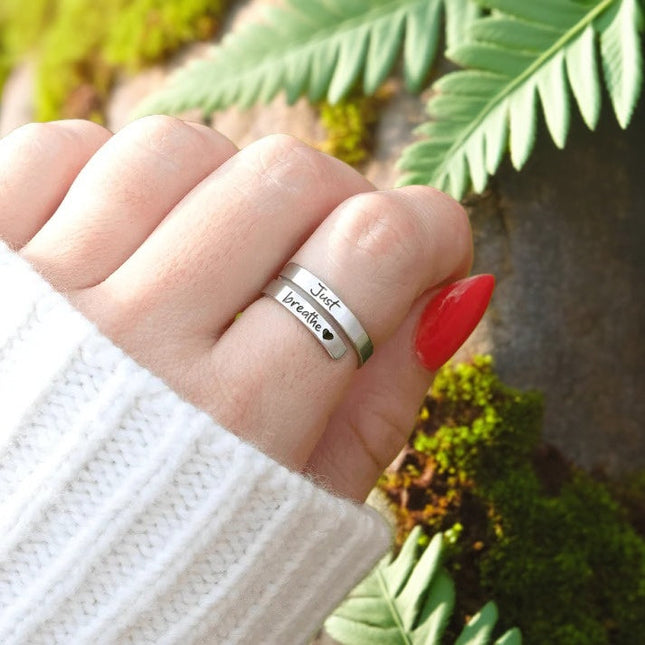 Just Breathe Ring - Meaningful Gift Jewelry | Dear Given