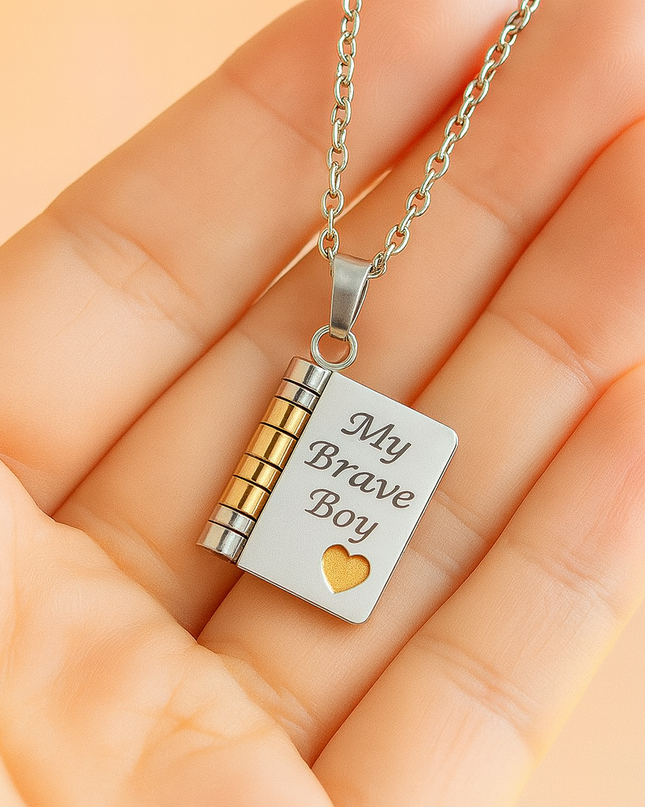 My Brave Boy - Grandson - Meaningful Gift Jewelry | Dear Given