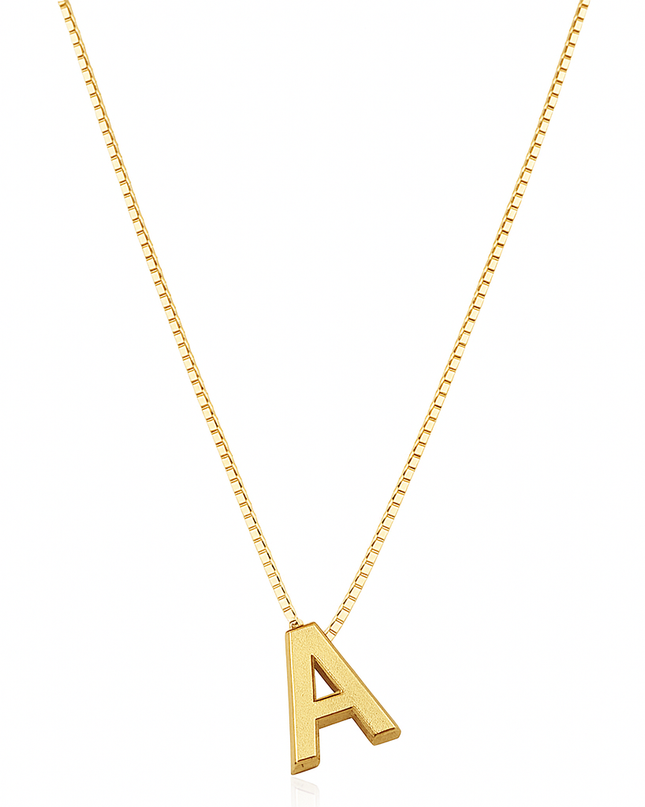 LoveNote | Gold Initial Necklace — Personalize with Your Letter Charm