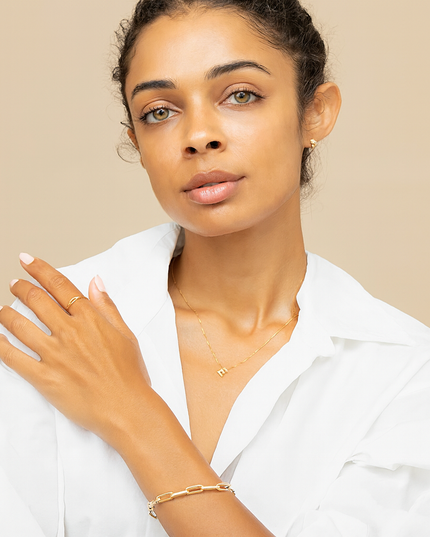 LoveNote | Gold Initial Necklace — Personalize with Your Letter Charm