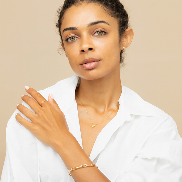 LoveNote | Gold Initial Necklace — Personalize with Your Letter Charm