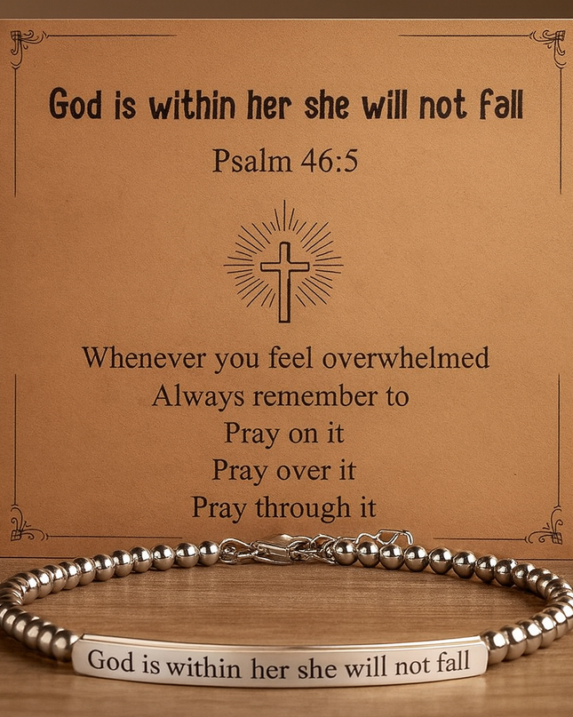 God Is Within Her Bracelet - Meaningful Gift Jewelry | Dear Given