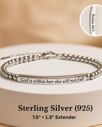 God Is Within Her Bracelet - Gift Jewelry | Dear Given