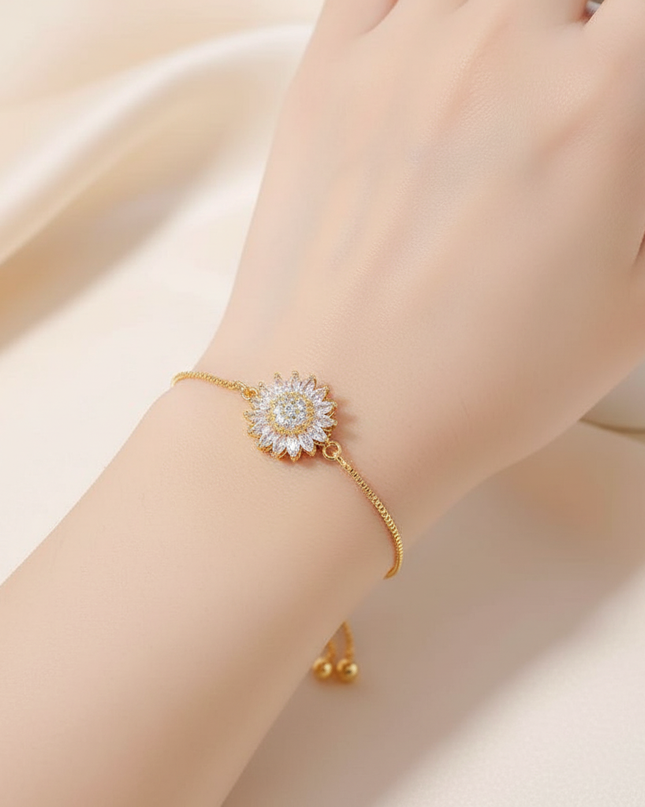 Calming Sunflower Bracelet - Gift Jewelry | Dear Given