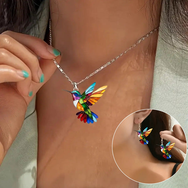 Aurea | Enchanting Hummingbird Pendant Necklace