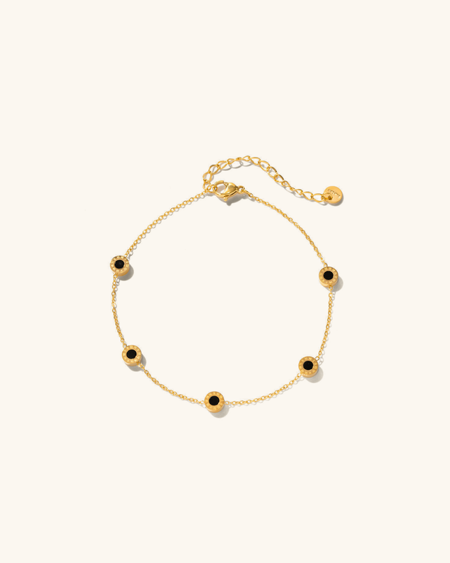 Luxe Circle Charm Gold Anklet — heartfelt jewelry gift for her | Dear Given
