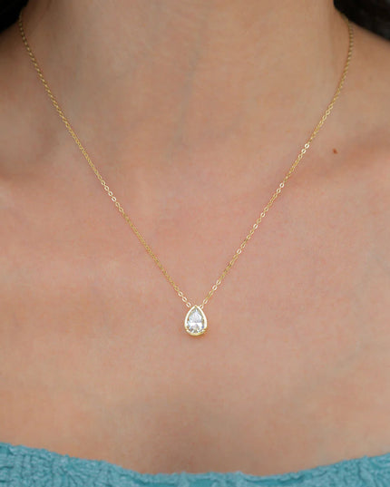 Diamond Teardrop Necklace
