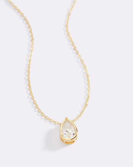 Diamond Teardrop Necklace