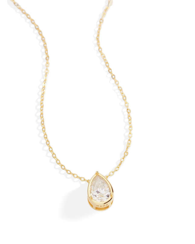 Diamond Teardrop Necklace