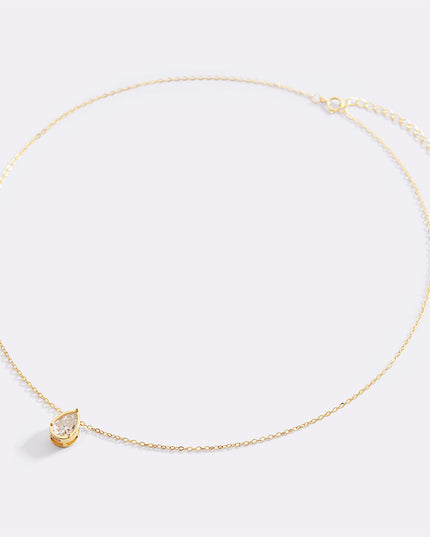 Diamond Teardrop Necklace