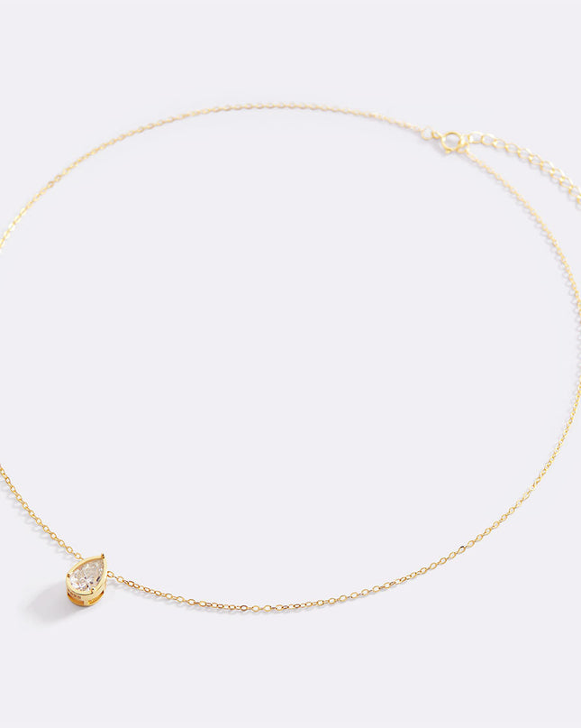 Diamond Teardrop Necklace
