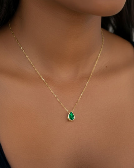 Diamond Teardrop Necklace