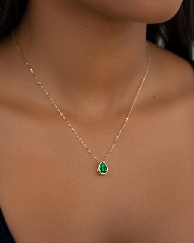 Diamond Teardrop Necklace