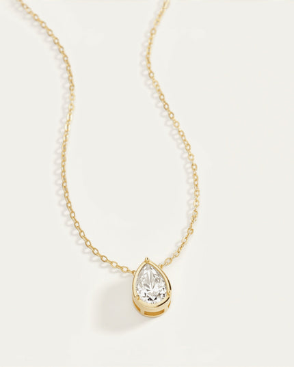 Diamond Teardrop Necklace